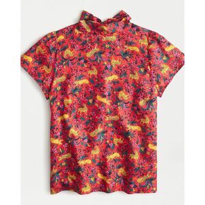 COLLECTION J CREW | silk bow-back top in jungle cat floral print 8